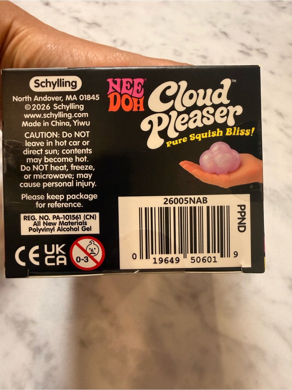 New In Box Never Opened NeeDoh Cloud Pleaser Soft Doh Squish - Iridescent Purple - Picture 4 of 5